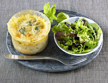 Flans de légumes au coulommiers